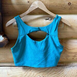 Lululemon Everlux Cut-Out Train Bra Medium Support in Teal Size 10